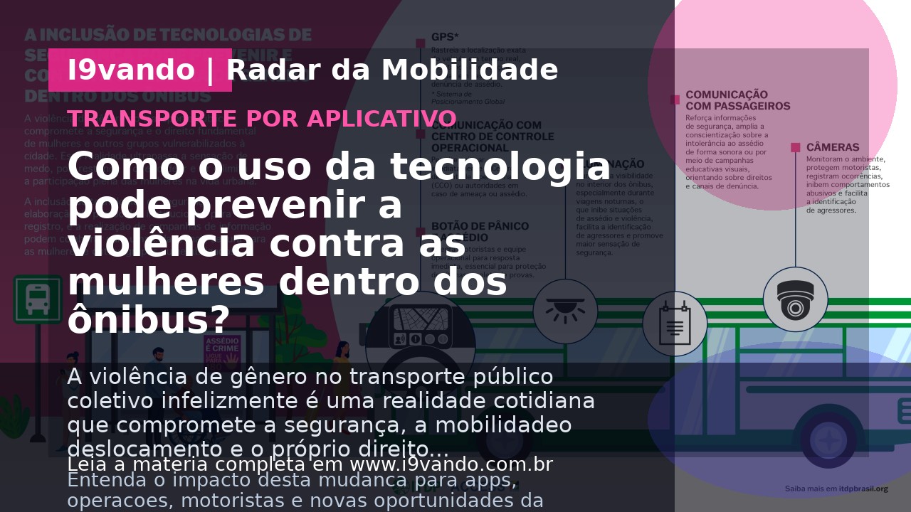 Como o uso da tecnologia pode prevenir a violência contra as mulheres dentro dos ônibus? 
