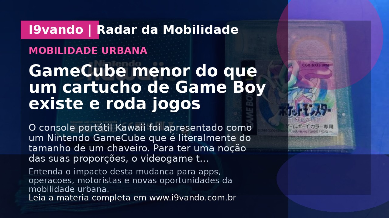 GameCube menor do que um cartucho de Game Boy existe e roda jogos