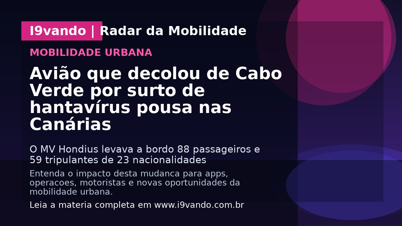 Avião que decolou de Cabo Verde por surto de hantavírus pousa nas Canárias