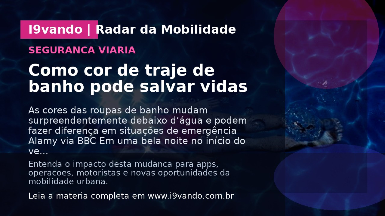 Como cor de traje de banho pode salvar vidas