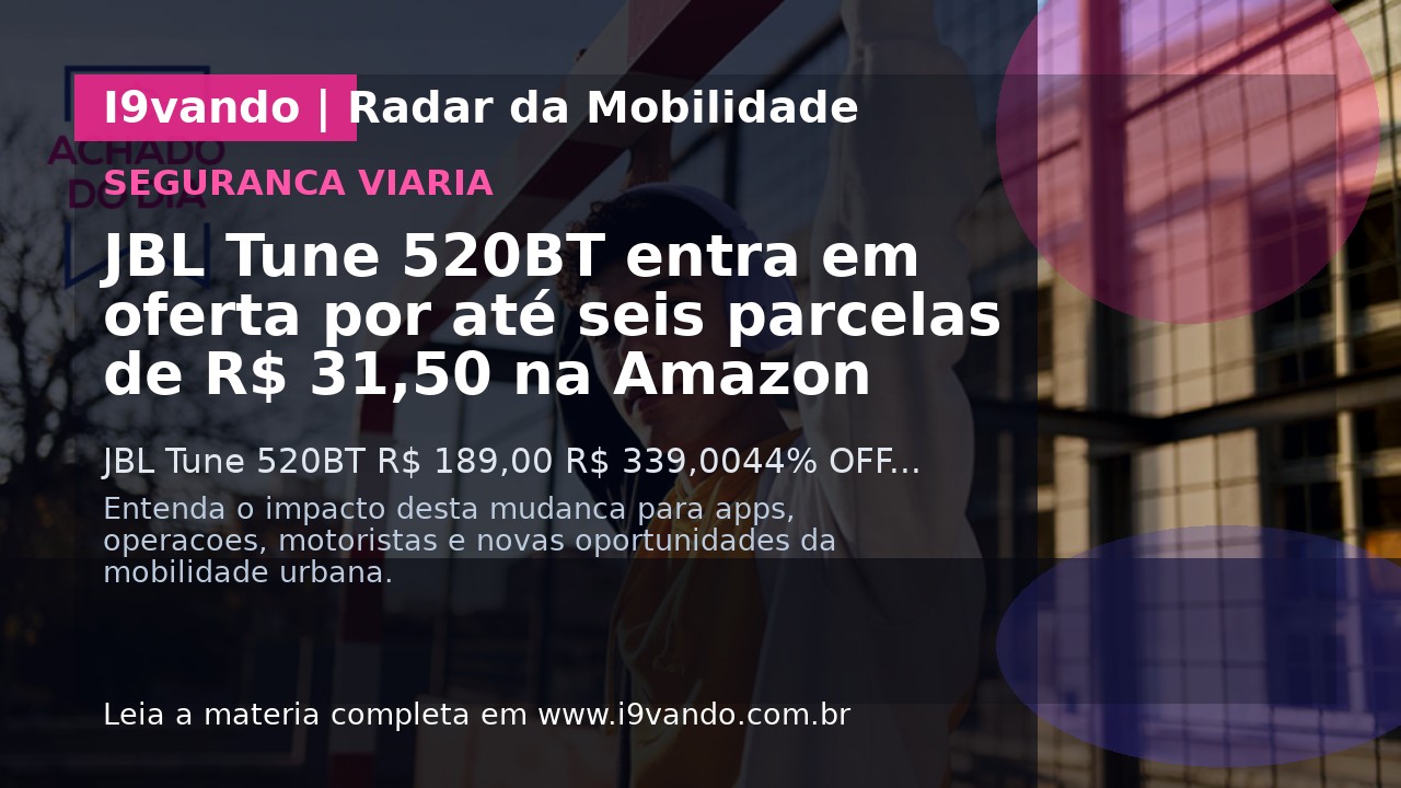 JBL Tune 520BT entra em oferta por até seis parcelas de R$ 31,50 na Amazon