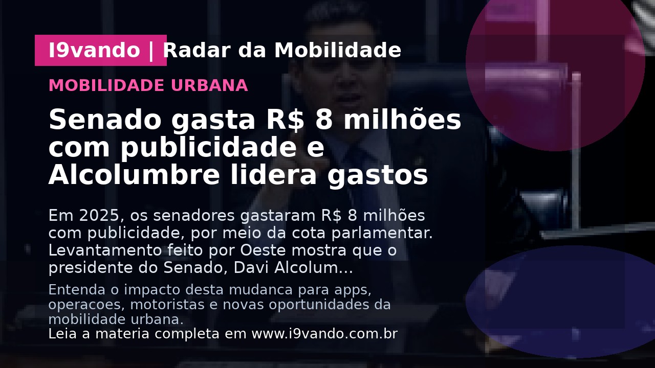 Senado gasta R$ 8 milhões com publicidade e Alcolumbre lidera gastos