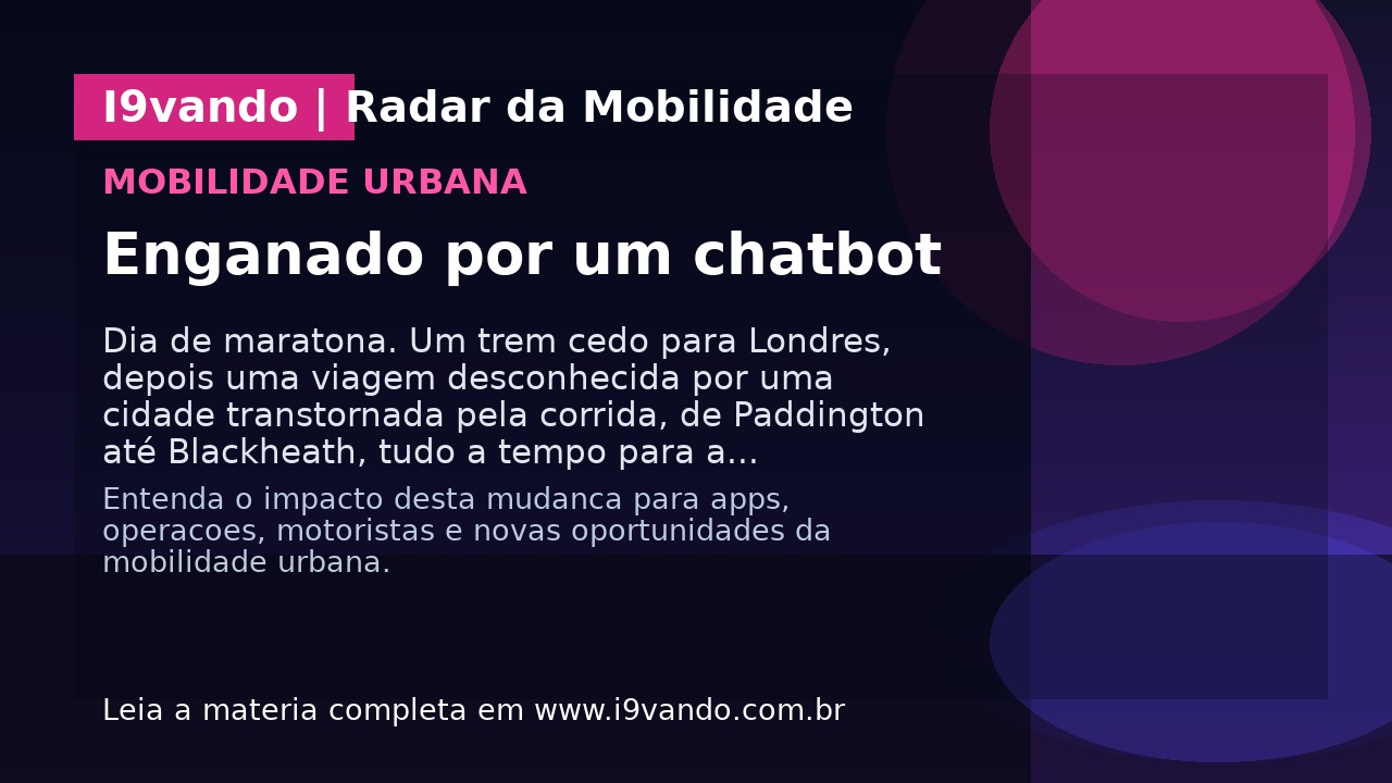 Enganado por um chatbot