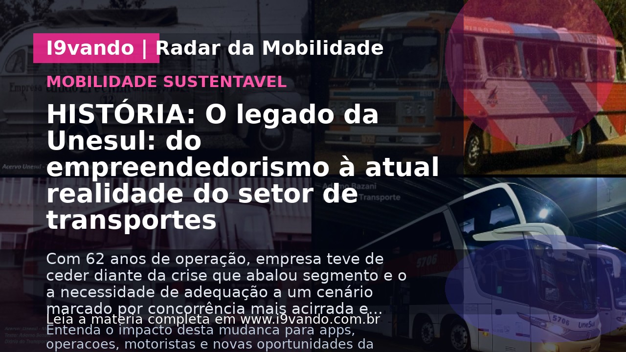 HISTÓRIA: O legado da Unesul: do empreendedorismo à atual realidade do setor de transportes