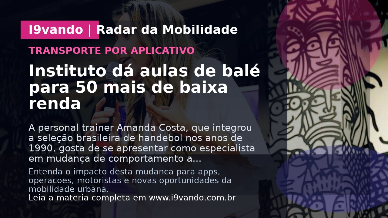 Instituto dá aulas de balé para 50 mais de baixa renda