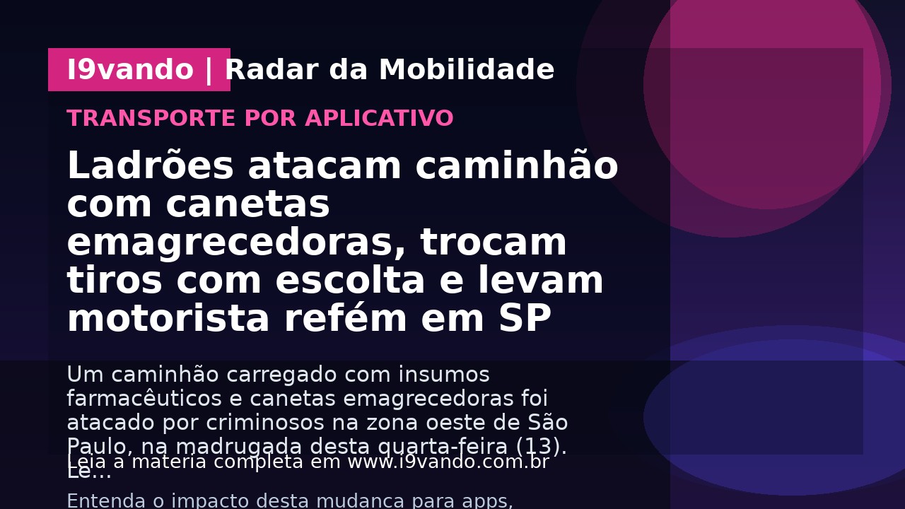 Ladrões atacam caminhão com canetas emagrecedoras, trocam tiros com escolta e levam motorista refém em SP