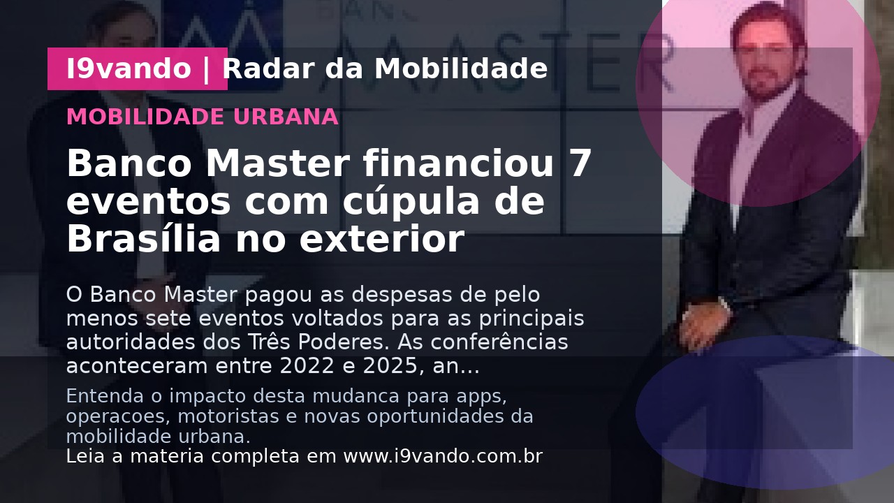 Banco Master financiou 7 eventos com cúpula de Brasília no exterior