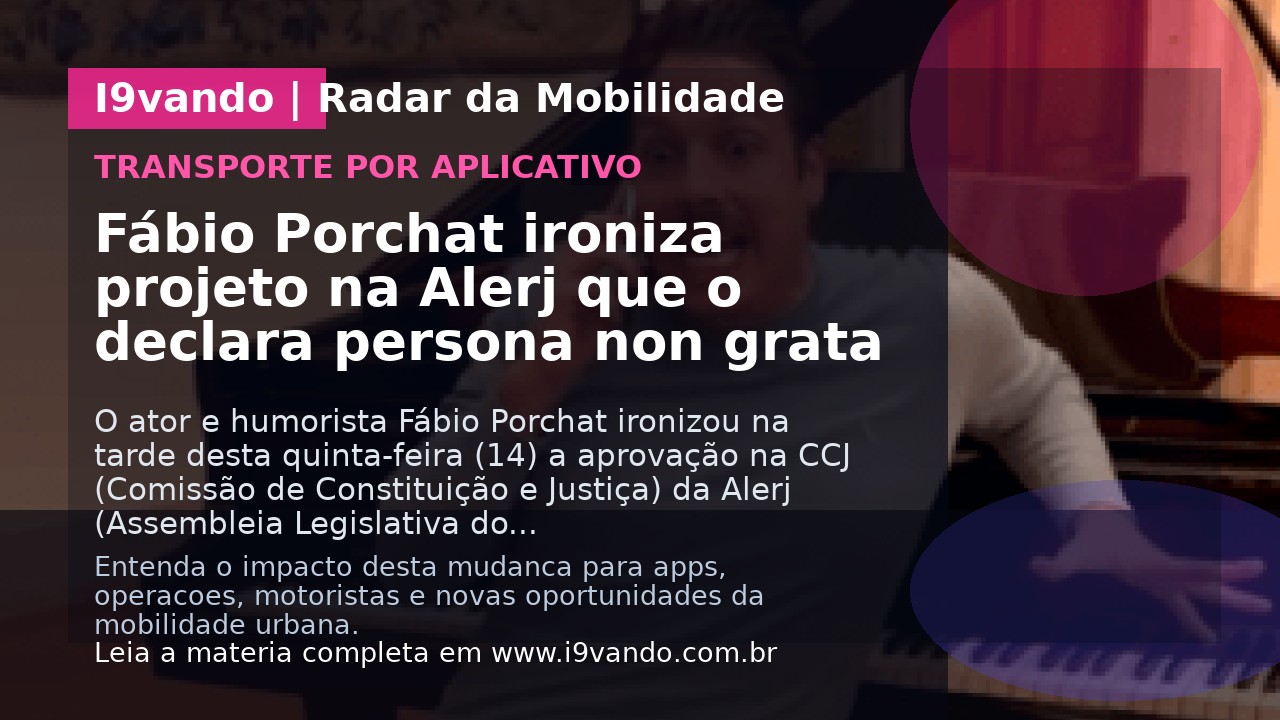 Fábio Porchat ironiza projeto na Alerj que o declara persona non grata