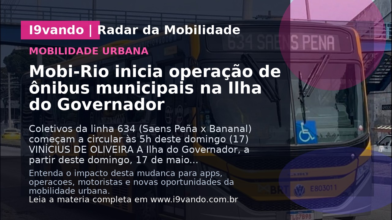 Mobi-Rio inicia operação de ônibus municipais na Ilha do Governador