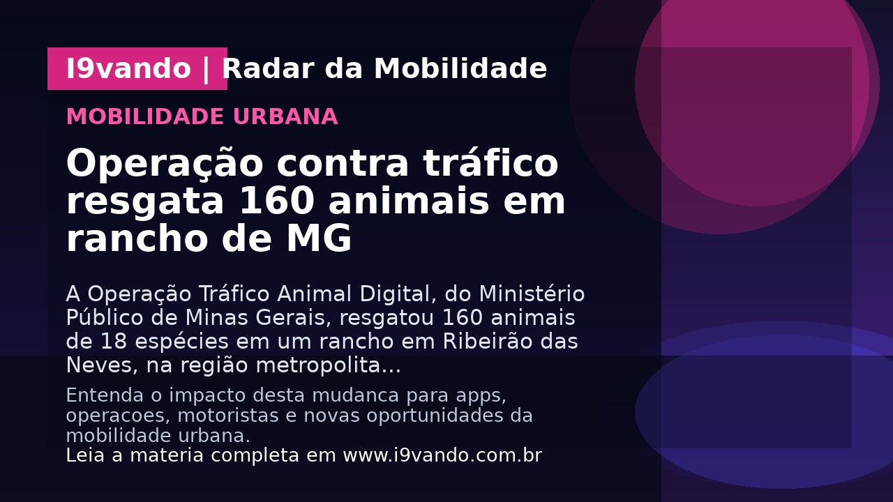 Operação contra tráfico resgata 160 animais em rancho de MG