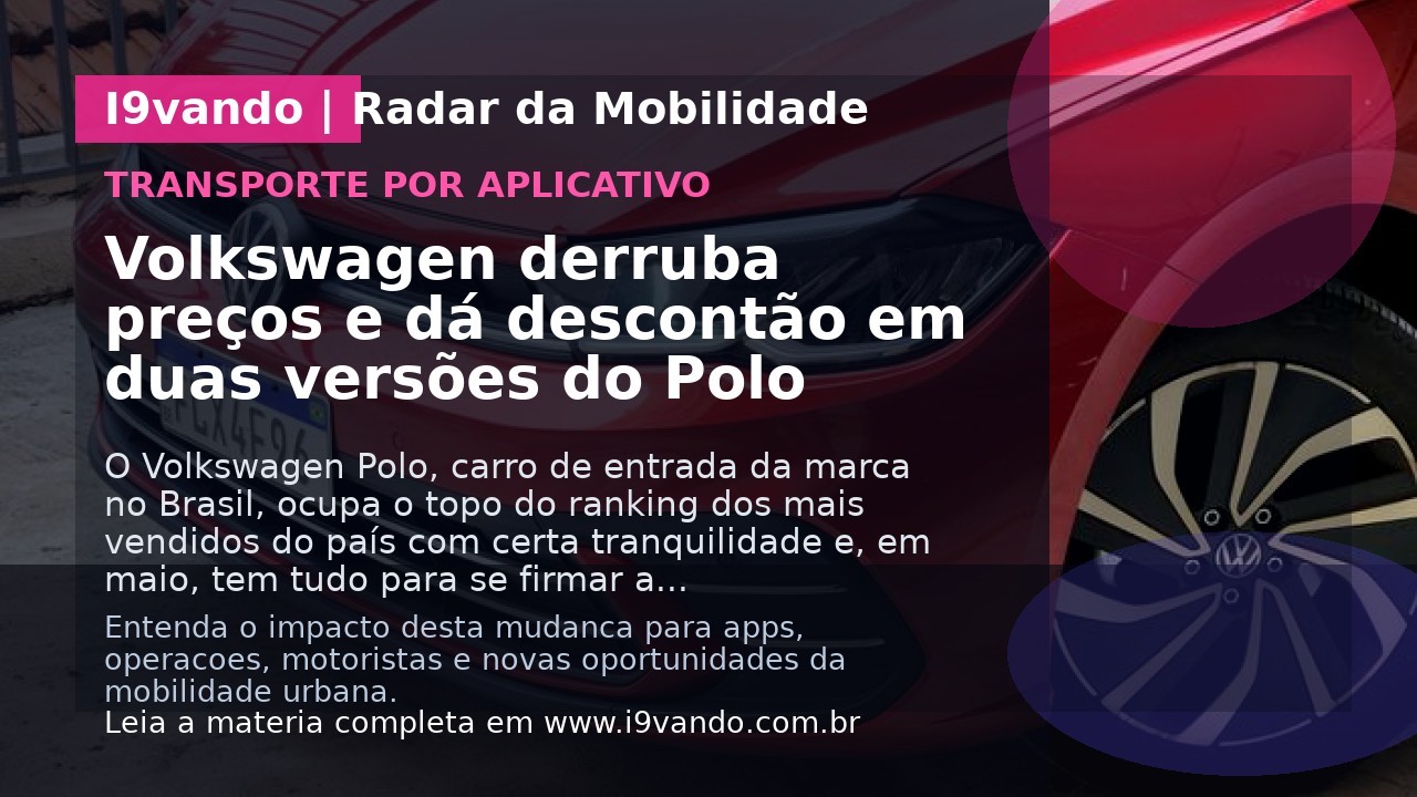 Volkswagen derruba preços e dá descontão em duas versões do Polo