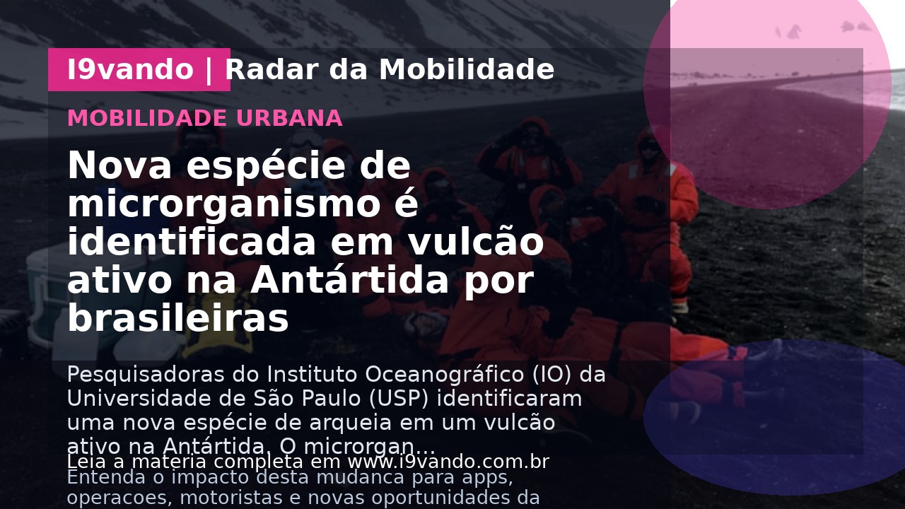 Nova espécie de microrganismo é identificada em vulcão ativo na Antártida por brasileiras