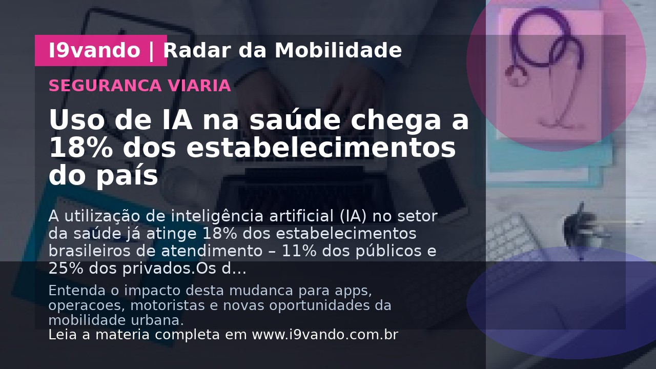 Uso de IA na saúde chega a 18% dos estabelecimentos do país