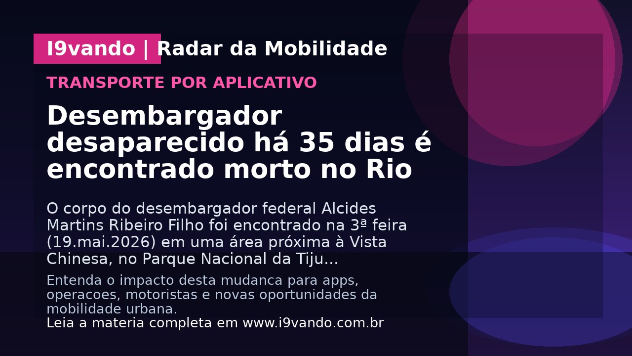 Desembargador desaparecido há 35 dias é encontrado morto no Rio