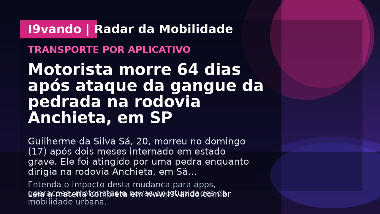 Motorista morre 64 dias após ataque da gangue da pedrada na rodovia Anchieta, em SP