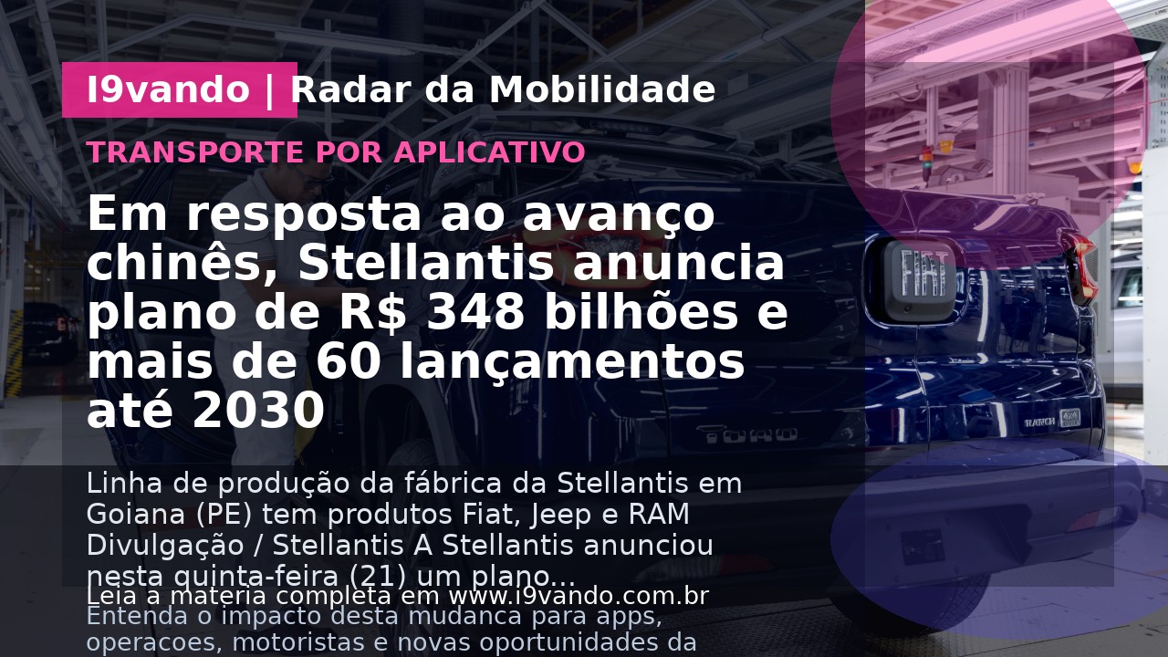 Em resposta ao avanço chinês, Stellantis anuncia plano de R$ 348 bilhões e mais de 60 lançamentos até 2030