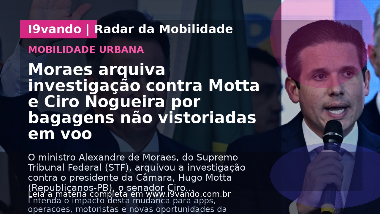 Moraes arquiva investigação contra Motta e Ciro Nogueira por bagagens não vistoriadas em voo