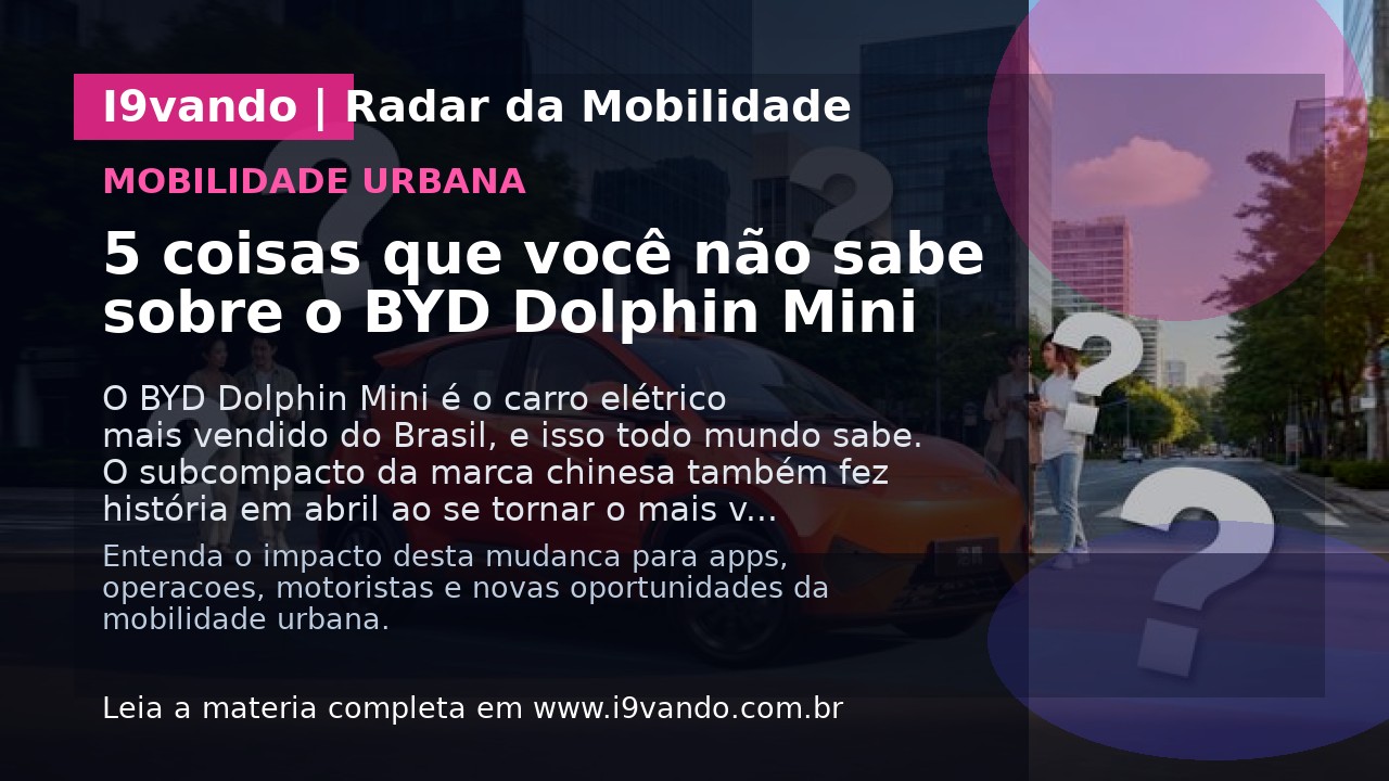 5 coisas que você não sabe sobre o BYD Dolphin Mini