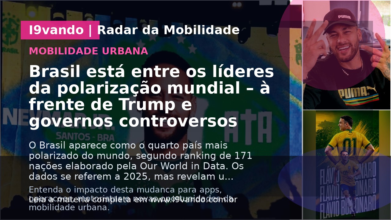 Brasil está entre os líderes da polarização mundial – à frente de Trump e governos controversos