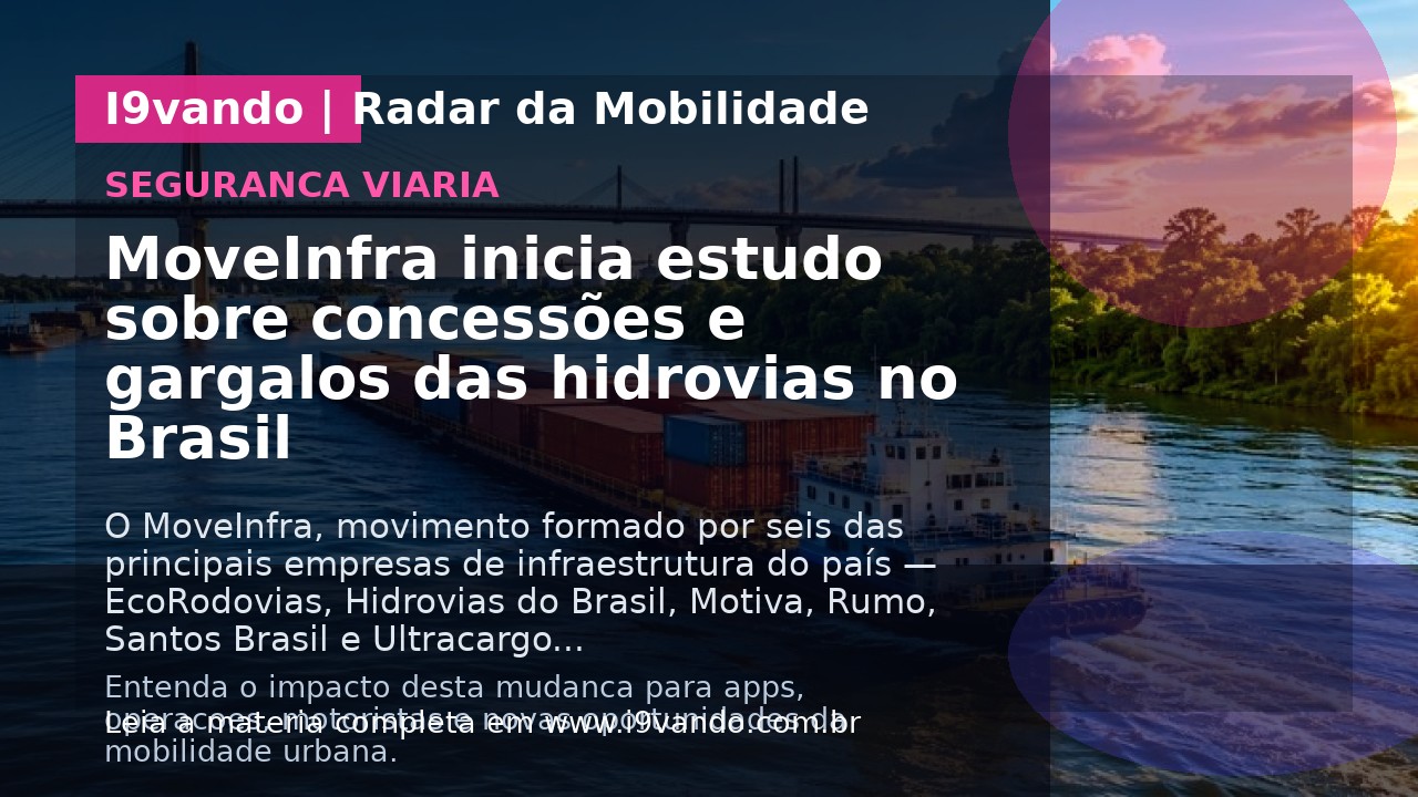 MoveInfra inicia estudo sobre concessões e gargalos das hidrovias no Brasil