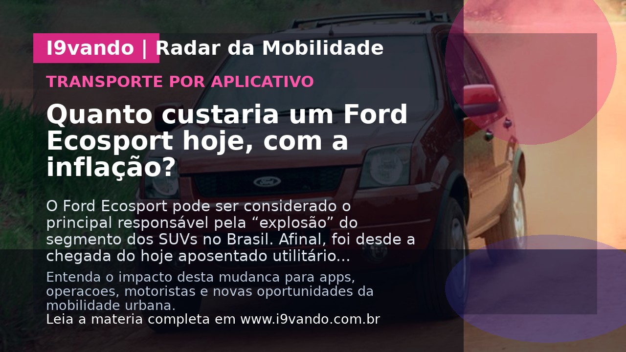 Quanto custaria um Ford Ecosport hoje, com a inflação?