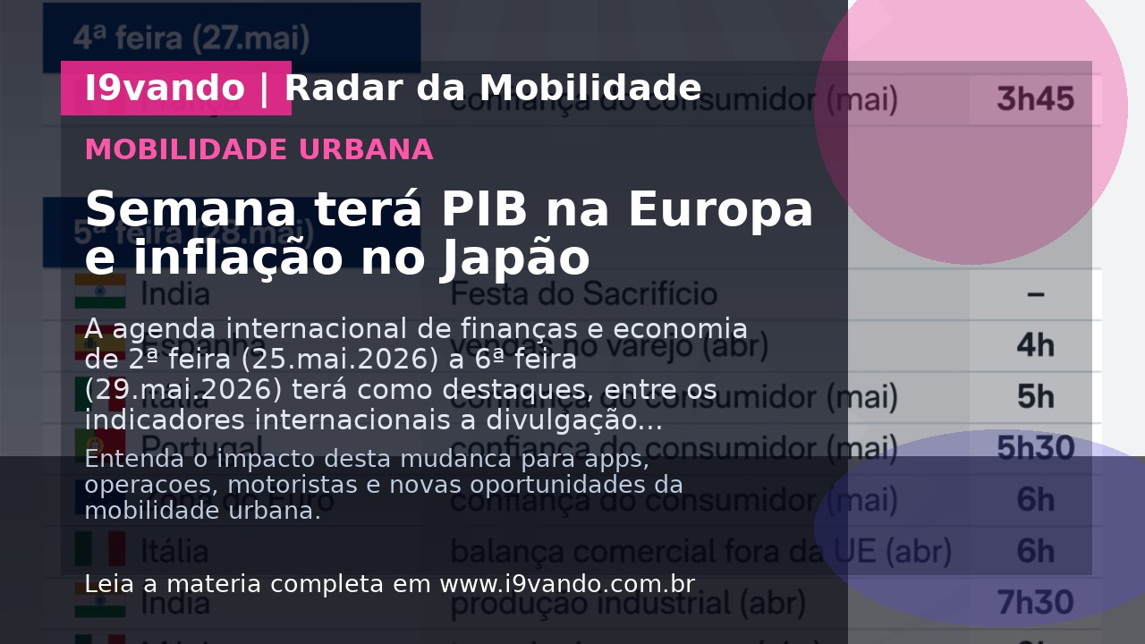 Semana terá PIB na Europa e inflação no Japão