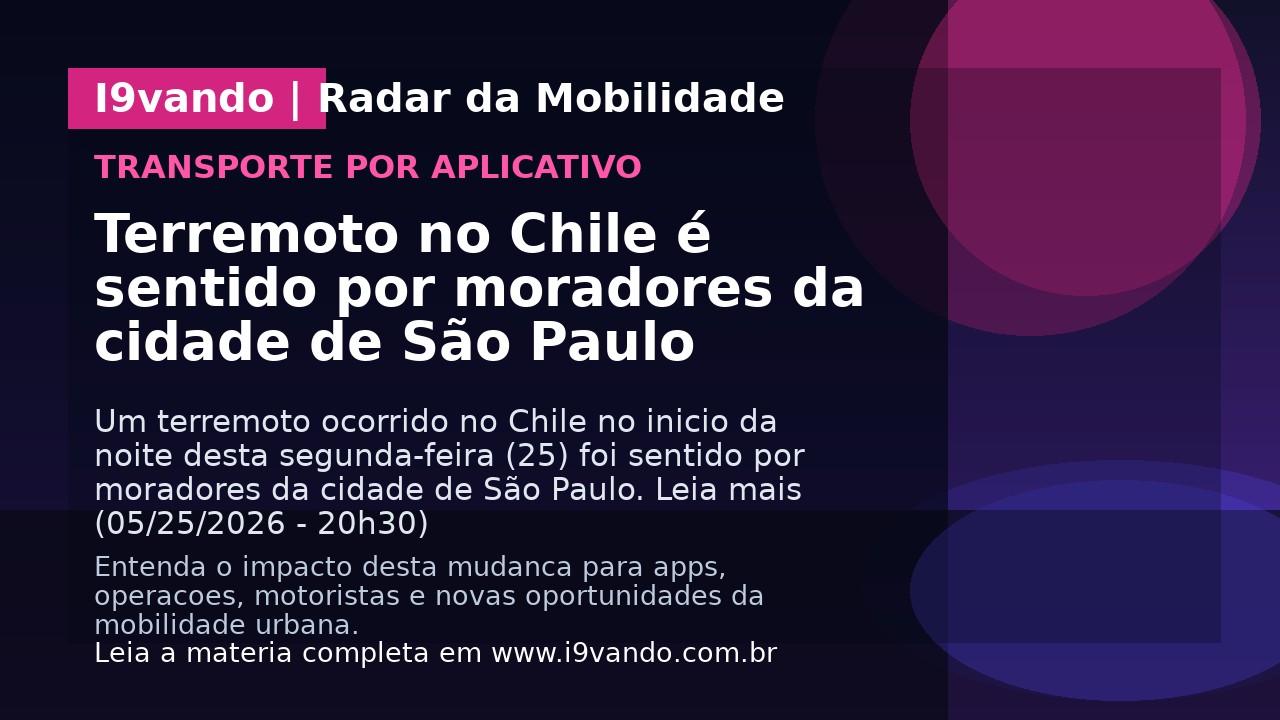 Terremoto no Chile é sentido por moradores da cidade de São Paulo