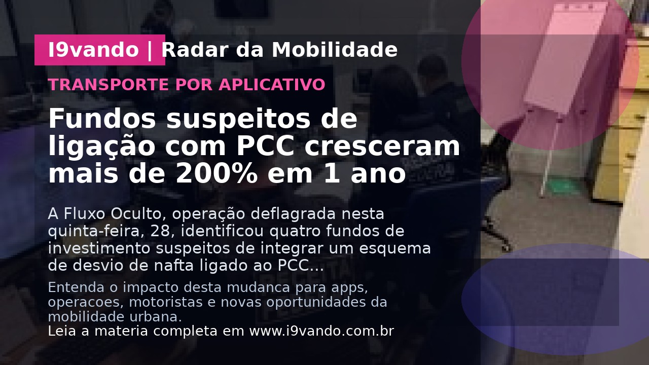 Fundos suspeitos de ligação com PCC cresceram mais de 200% em 1 ano