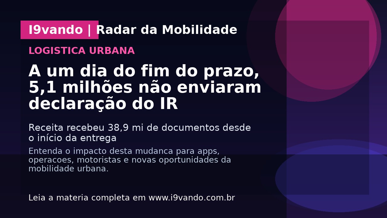 A um dia do fim do prazo, 5,1 milhões não enviaram declaração do IR