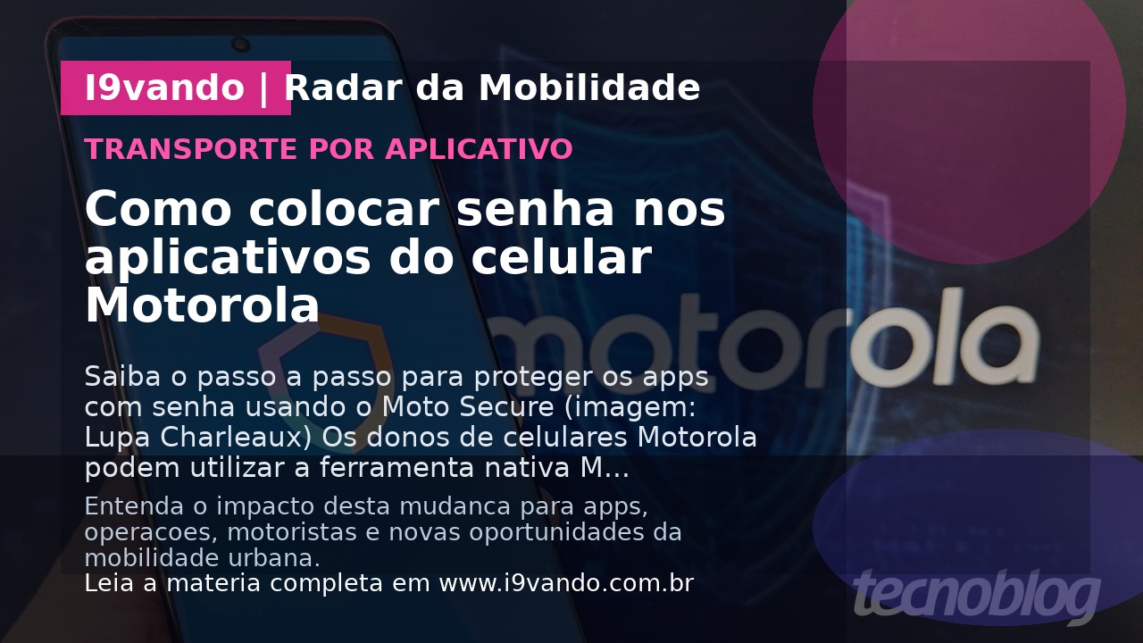 Como colocar senha nos aplicativos do celular Motorola 