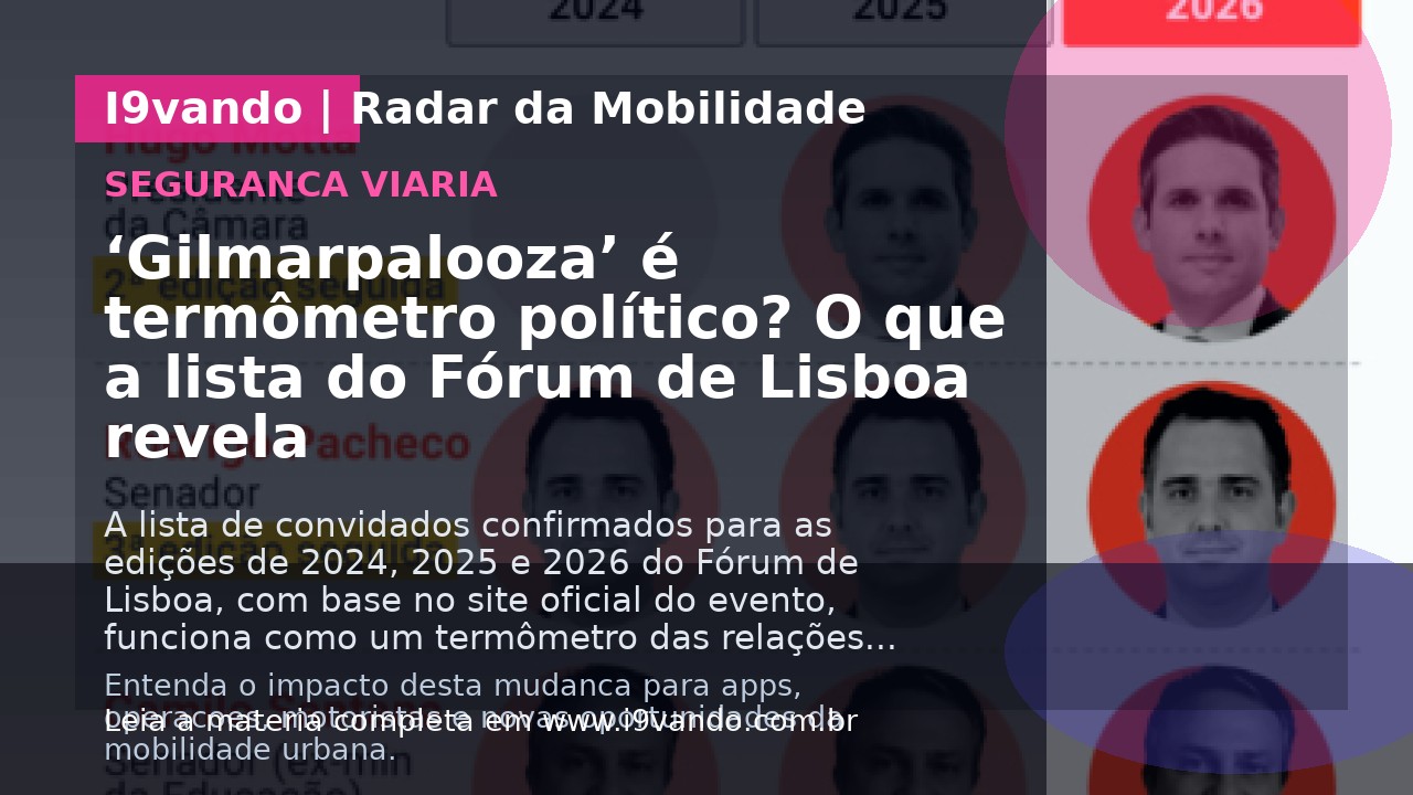 ‘Gilmarpalooza’ é termômetro político? O que a lista do Fórum de Lisboa revela