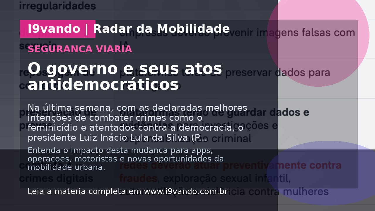 O governo e seus atos antidemocráticos