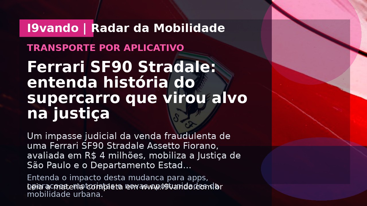 Ferrari SF90 Stradale: entenda história do supercarro que virou alvo na justiça