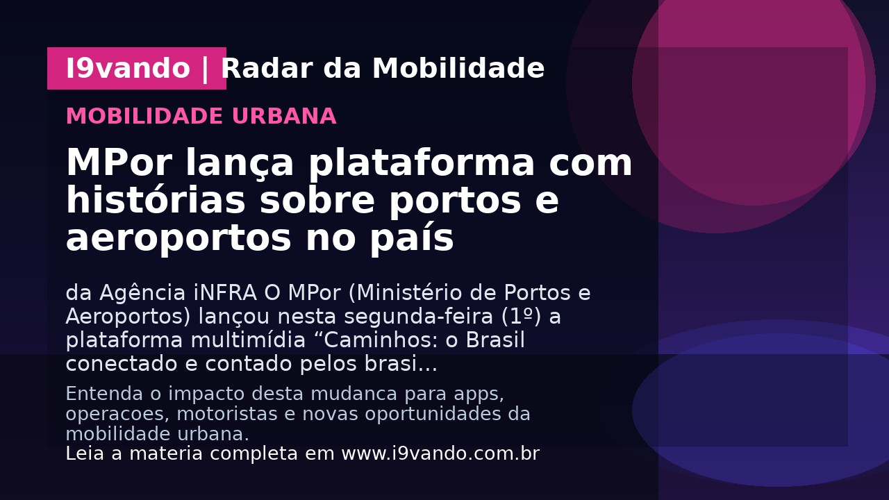 MPor lança plataforma com histórias sobre portos e aeroportos no país