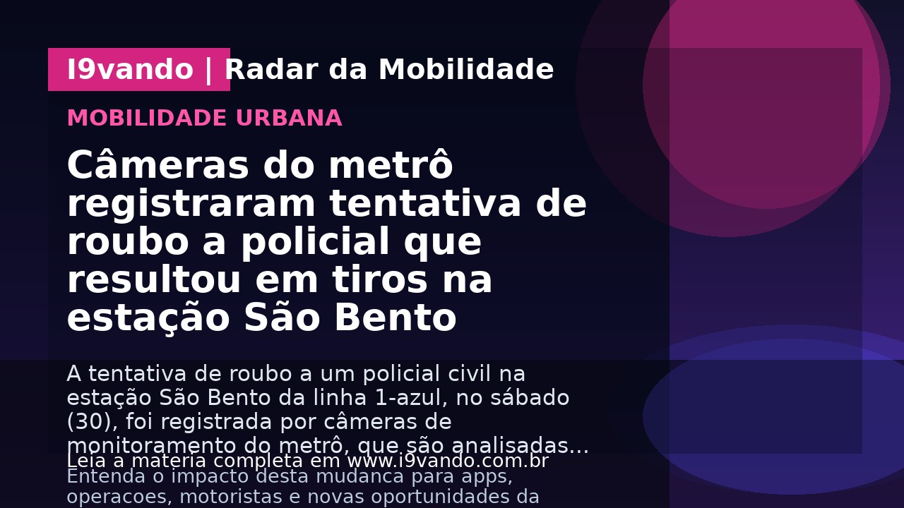 Câmeras do metrô registraram tentativa de roubo a policial que resultou em tiros na estação São Bento