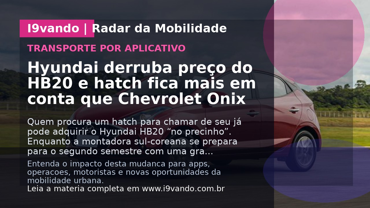 Hyundai derruba preço do HB20 e hatch fica mais em conta que Chevrolet Onix
