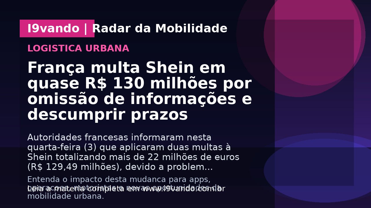 França multa Shein em quase R$ 130 milhões por omissão de informações e descumprir prazos