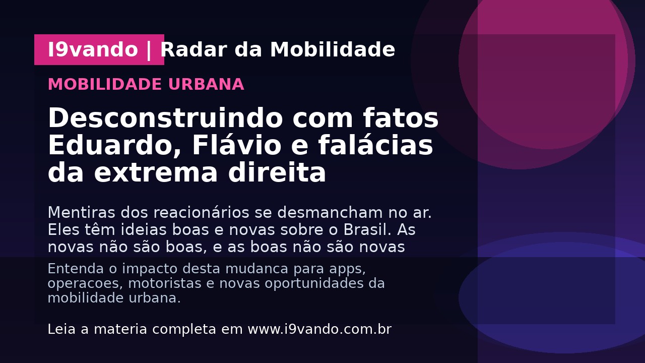 Desconstruindo com fatos Eduardo, Flávio e falácias da extrema direita