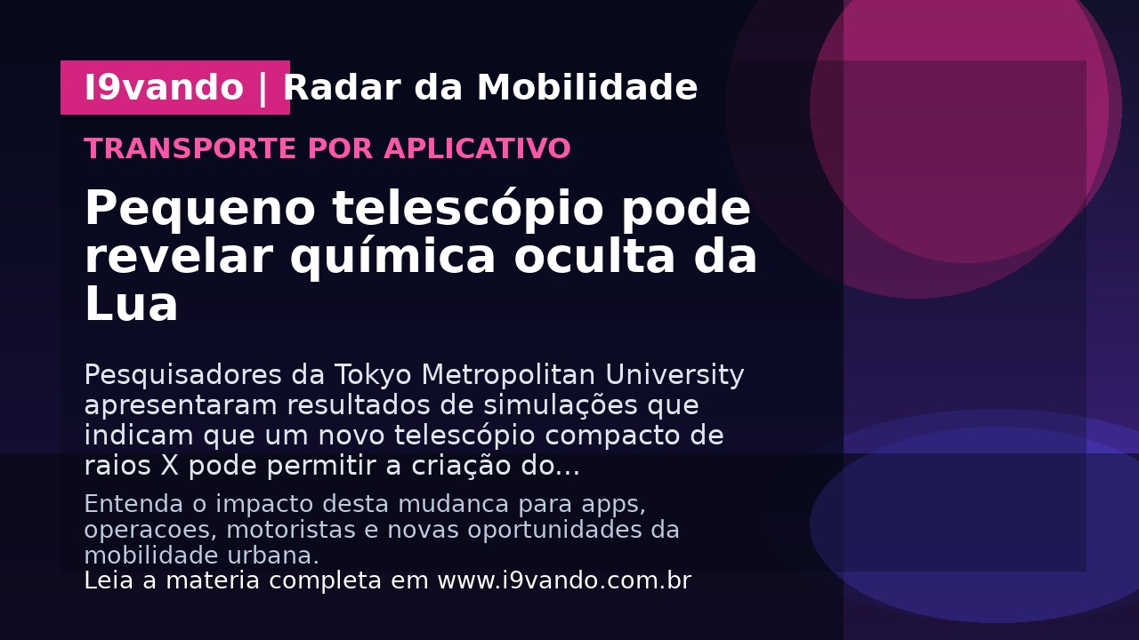 Pequeno telescópio pode revelar química oculta da Lua