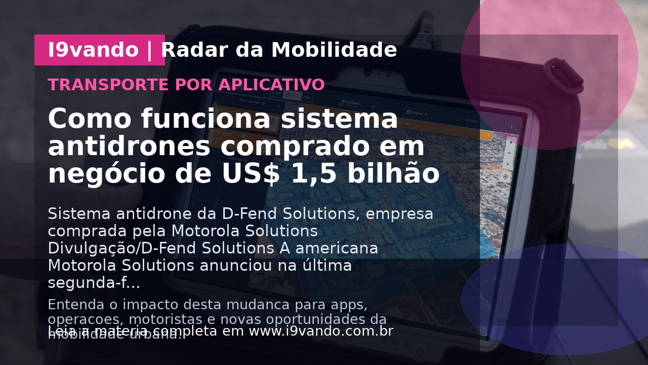 Como funciona sistema antidrones comprado em negócio de US$ 1,5 bilhão