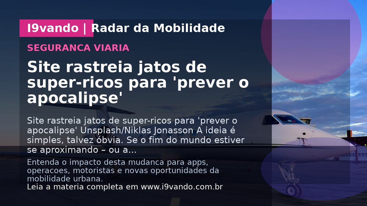Site rastreia jatos de super-ricos para 'prever o apocalipse'