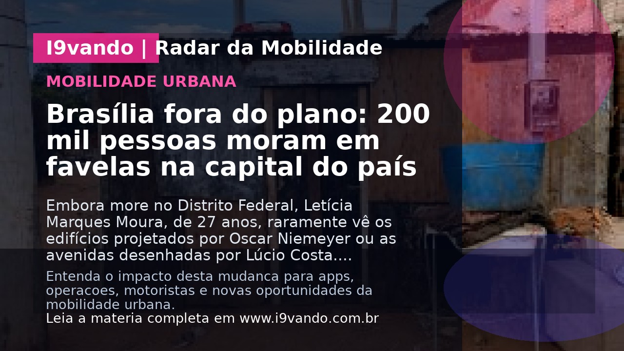 Brasília fora do plano: 200 mil pessoas moram em favelas na capital do país