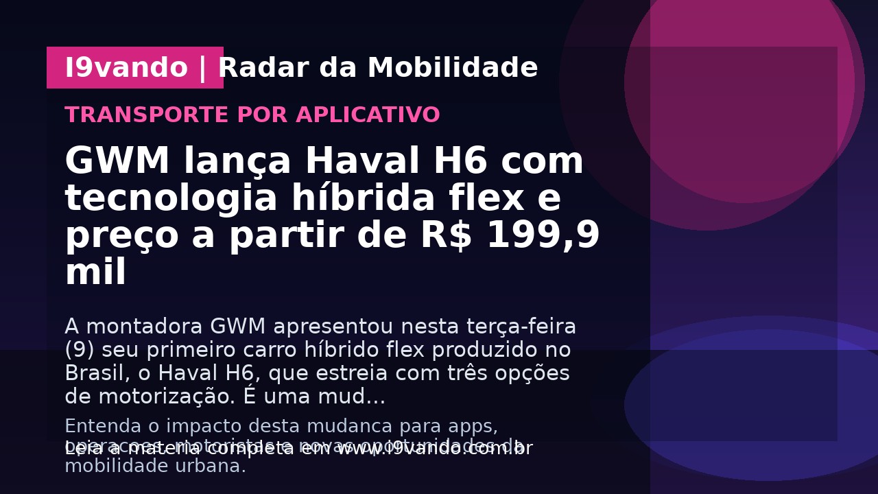 GWM lança Haval H6 com tecnologia híbrida flex e preço a partir de R$ 199,9 mil