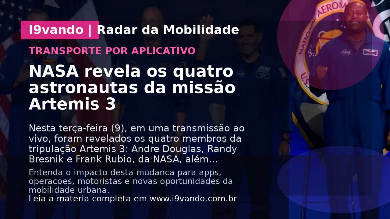 NASA revela os quatro astronautas da missão Artemis 3