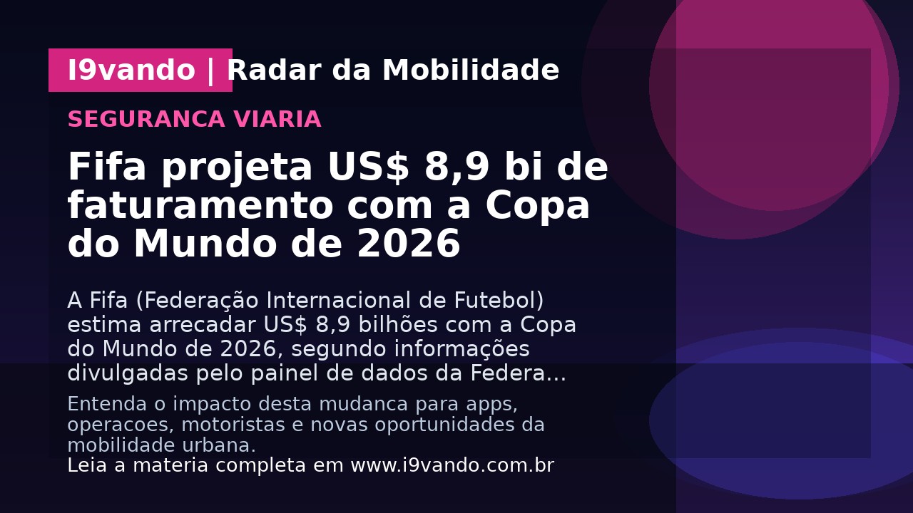 Fifa projeta US$ 8,9 bi de faturamento com a Copa do Mundo de 2026