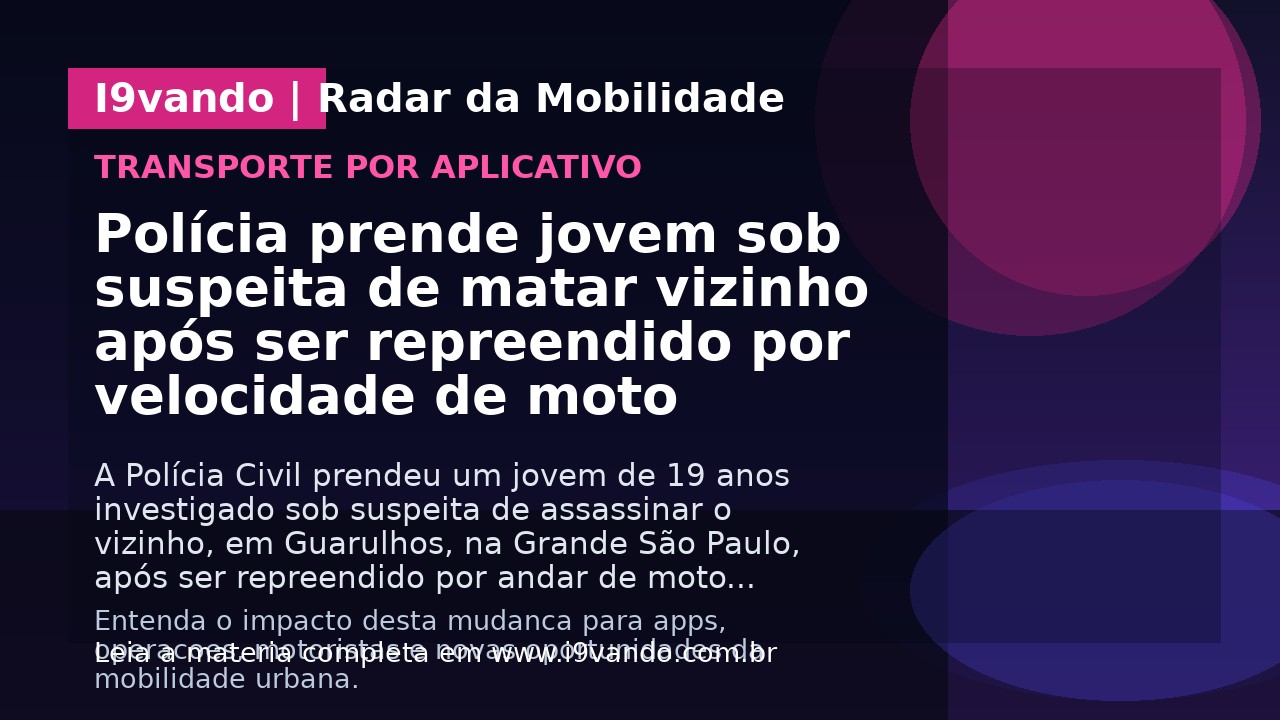 Polícia prende jovem sob suspeita de matar vizinho após ser repreendido por velocidade de moto
