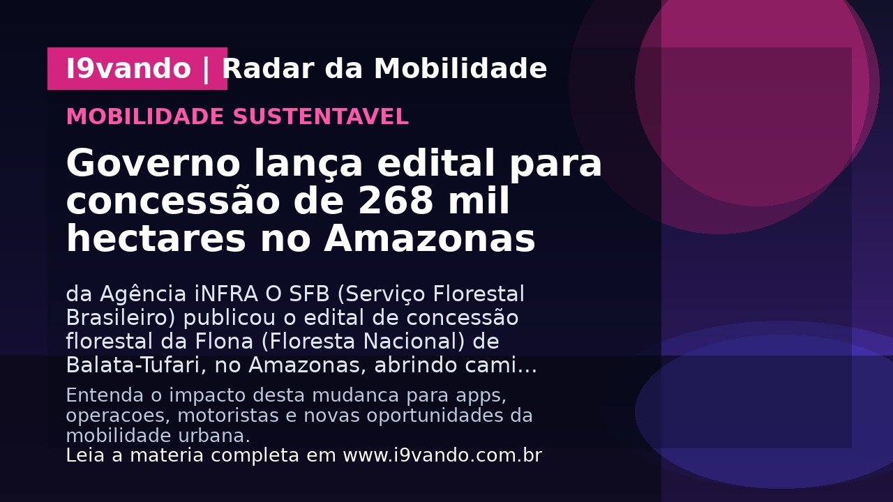 Governo lança edital para concessão de 268 mil hectares no Amazonas