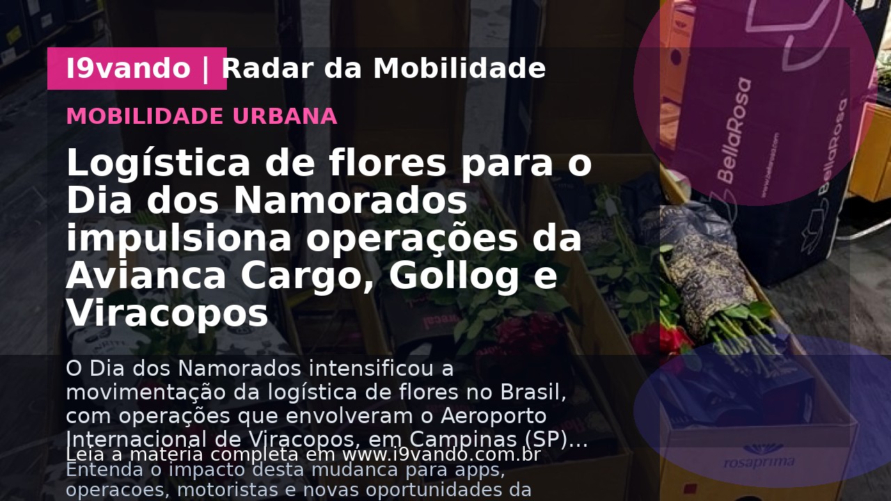 Logística de flores para o Dia dos Namorados impulsiona operações da Avianca Cargo, Gollog e Viracopos