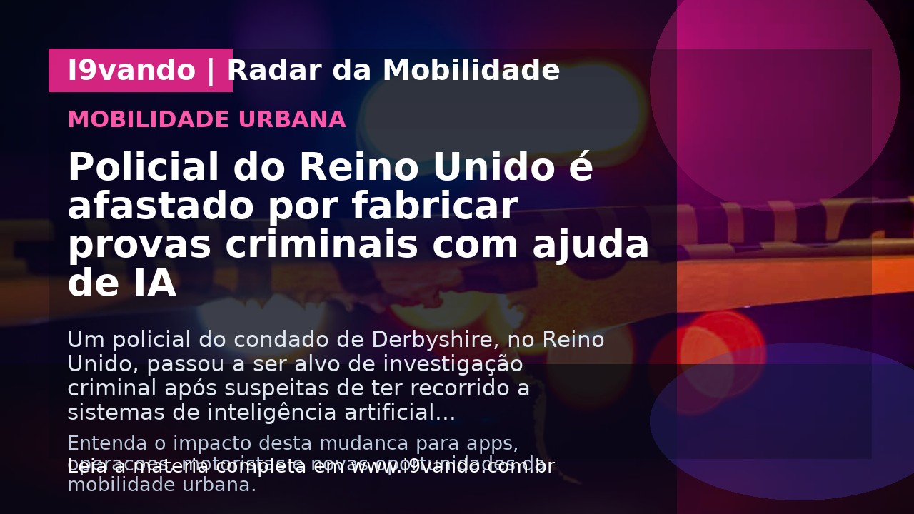 Policial do Reino Unido é afastado por fabricar provas criminais com ajuda de IA