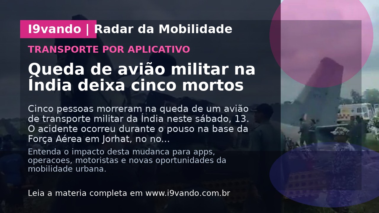 Queda de avião militar na Índia deixa cinco mortos